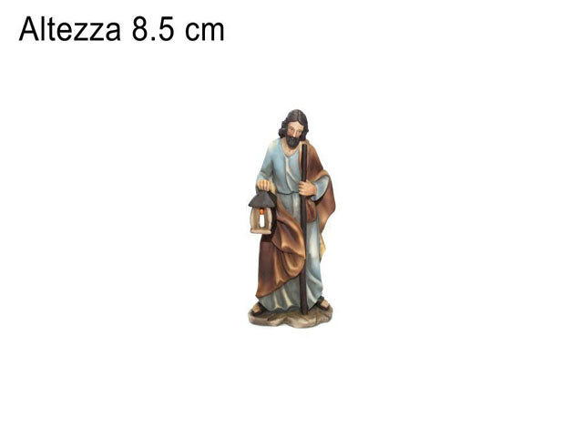 Giuseppe in resina 8,5cm per nativitÃ  da 9cm