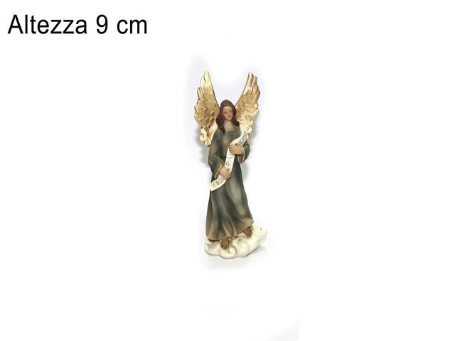 Angelo in resina 9cm per nativitÃ  da 9cm