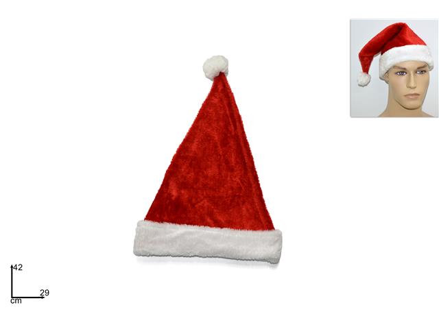 Cappello babbo natale in velluto 35cm