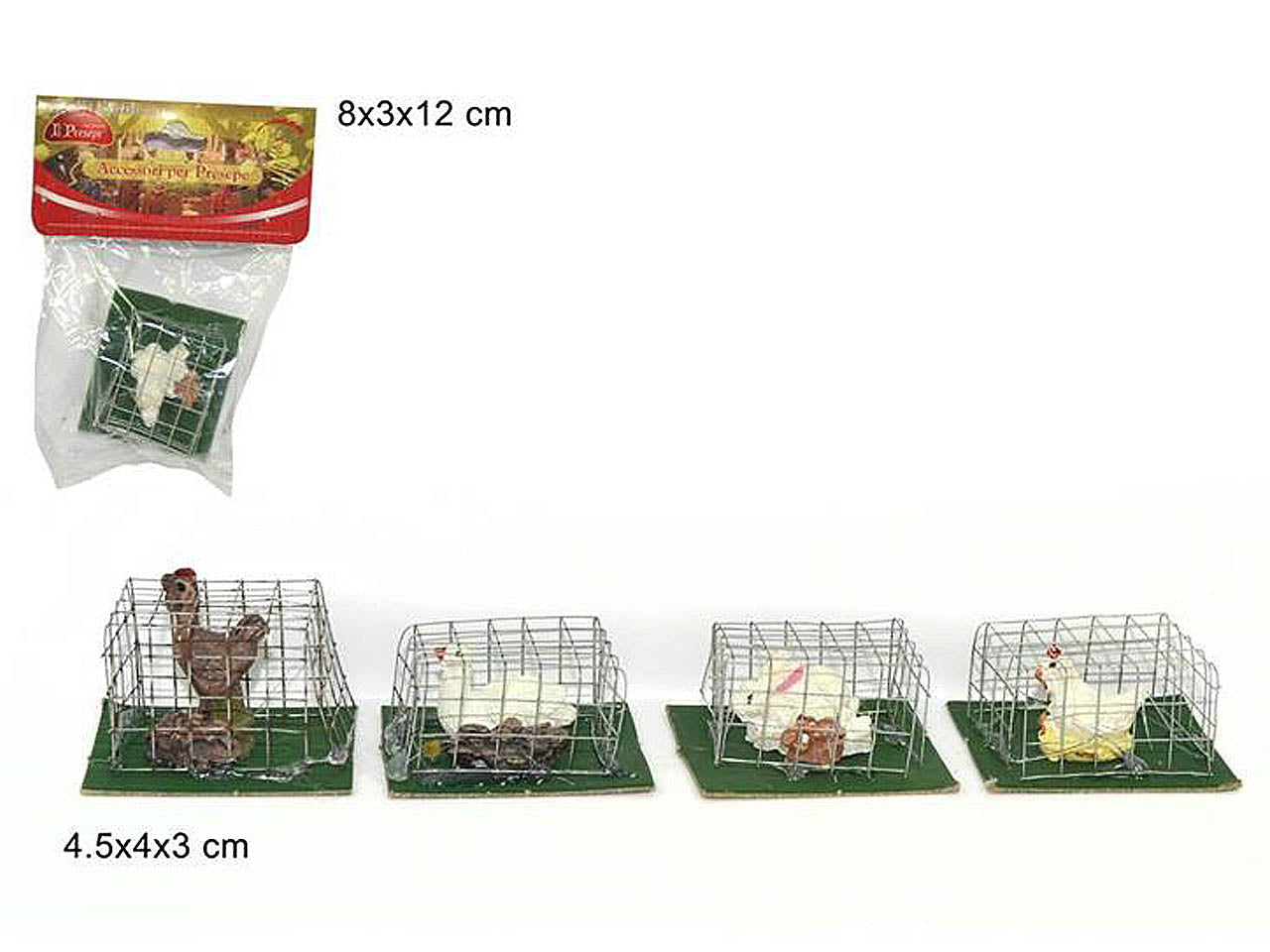 Gabbiette animali 4,5x4x3cm asshgw-511