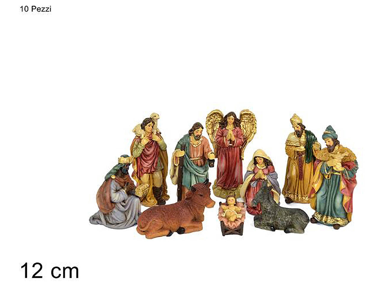 Nativita' 12cm set 10 pezzi