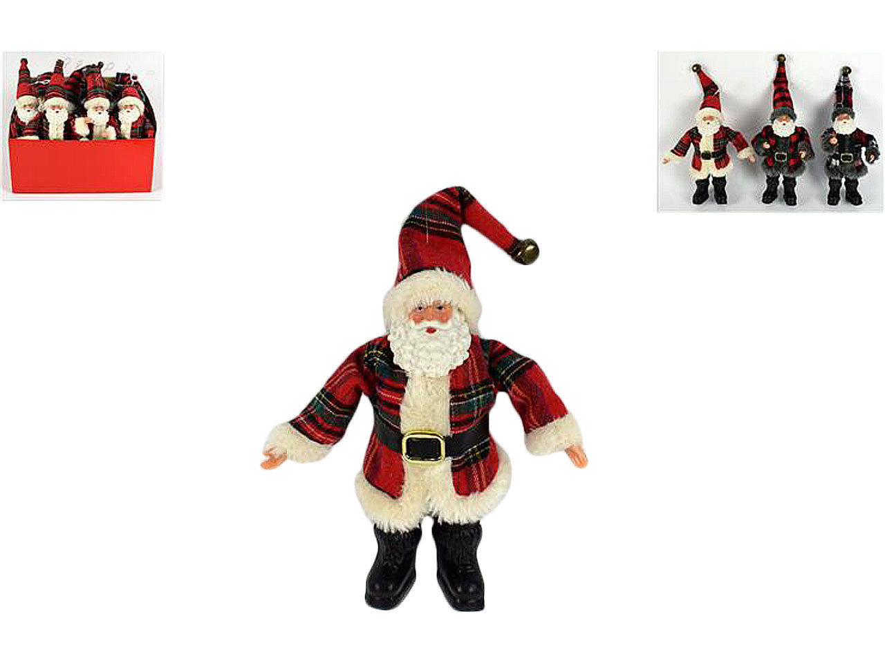 Pendente natalizio babbo natale 17cm