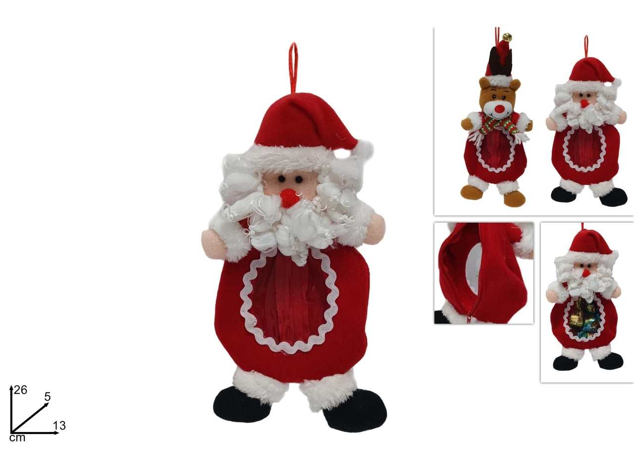 Sacchetto con soggetti natalizi