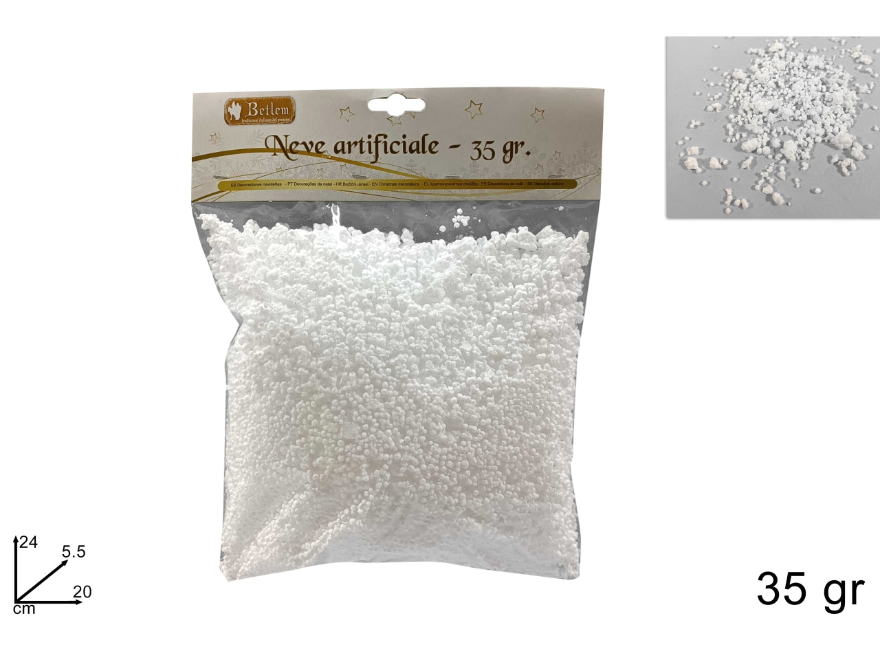 Busta neve piccola 35gr