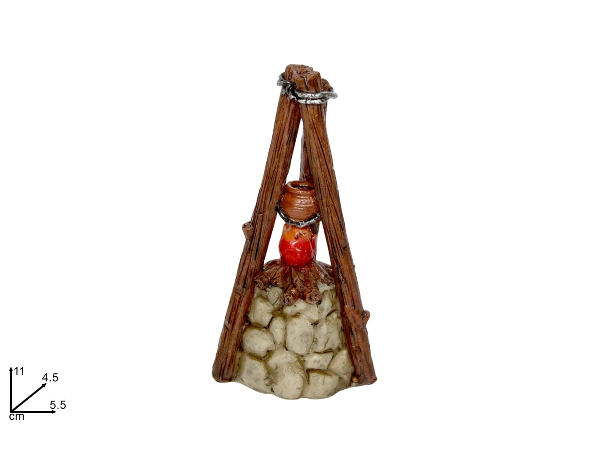 Fuoco 4xh.10cm per presepe