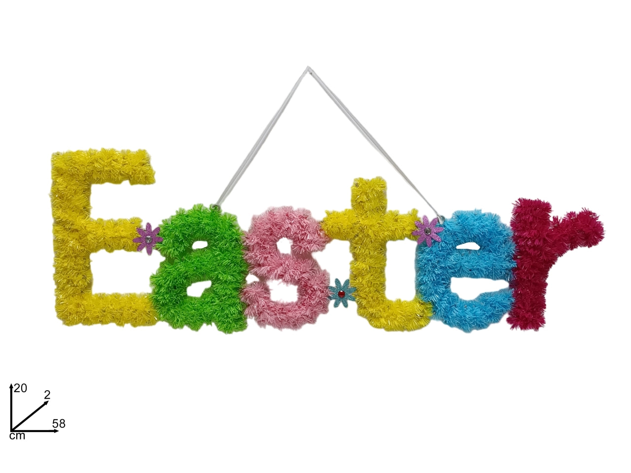 Dietroporta scritta easter  58cm