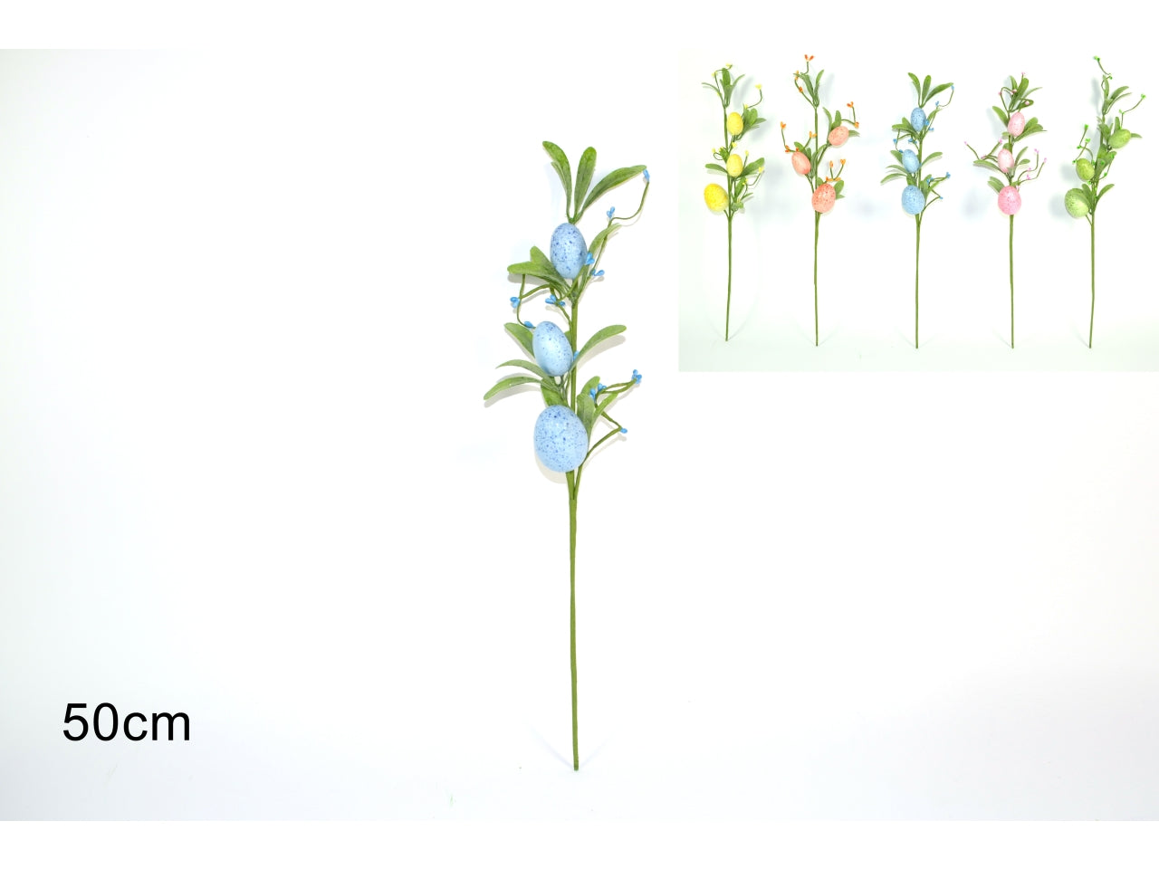 Spillone 50cm con 3 uova e foglie