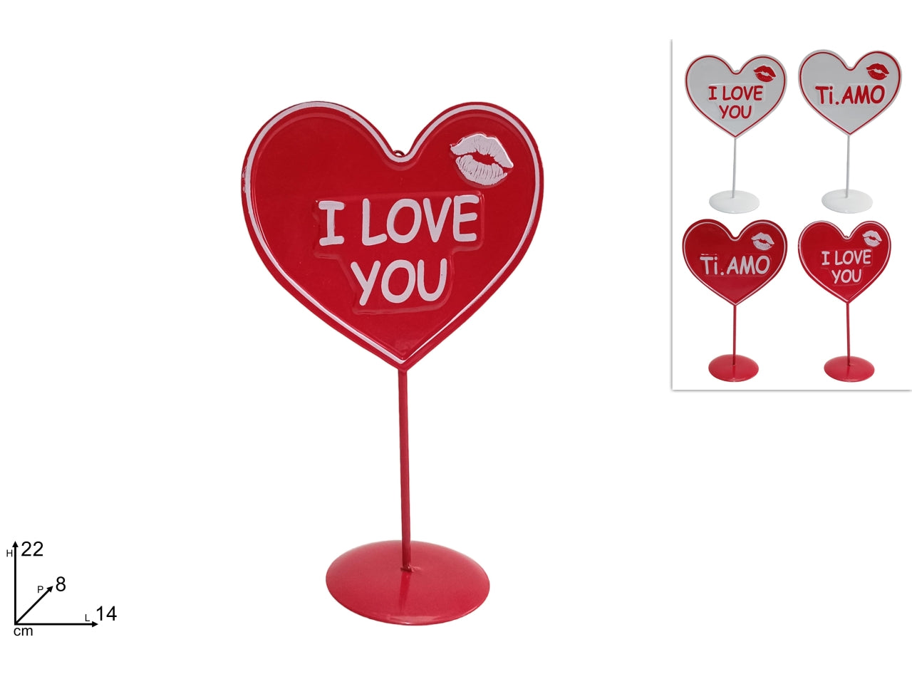 Cuore in latta san valentino