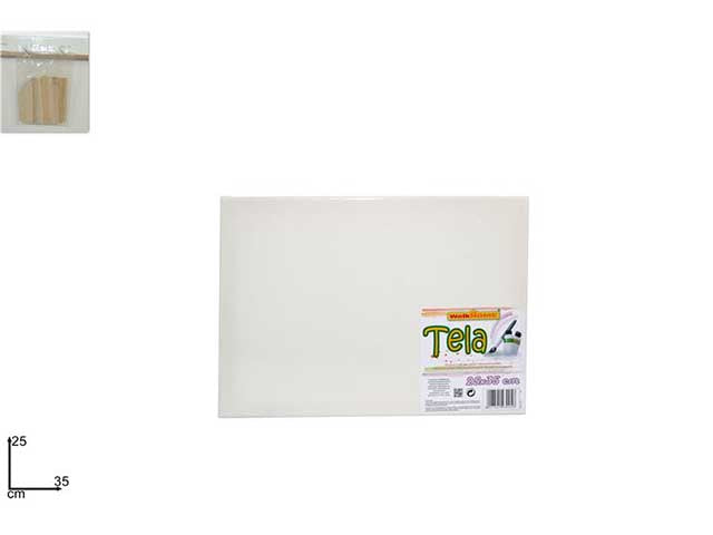 Tele per pittura in tela bianca 35x25cm