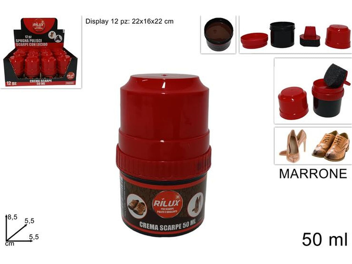 Crema per scarpe 50ml marrone