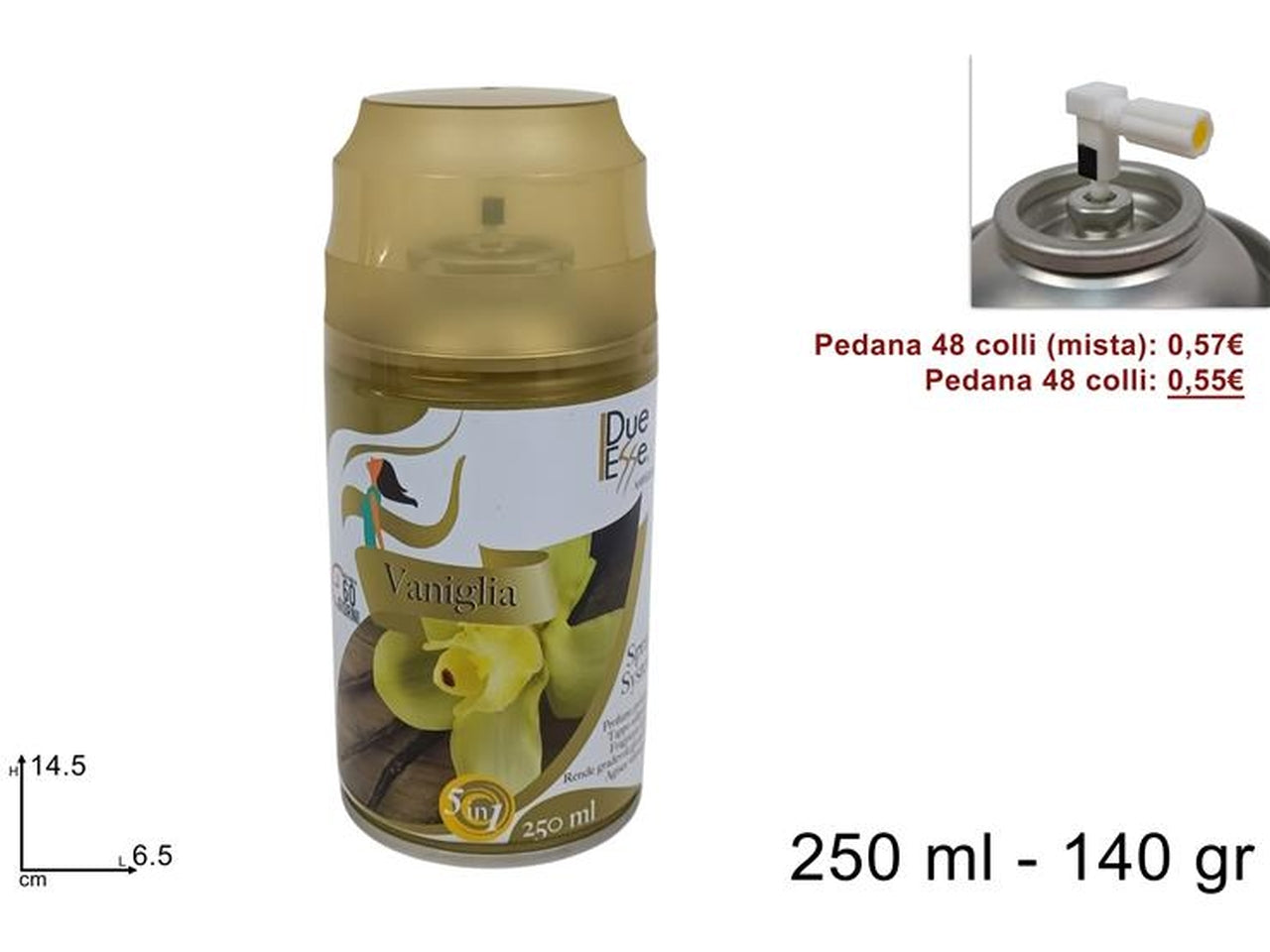 Bomboletta deo ambiente 250ml vaniglia