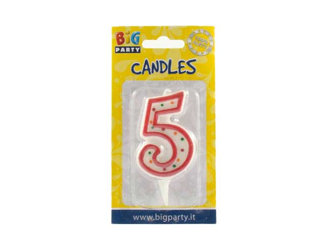 Candelina numerale "5" cc06035