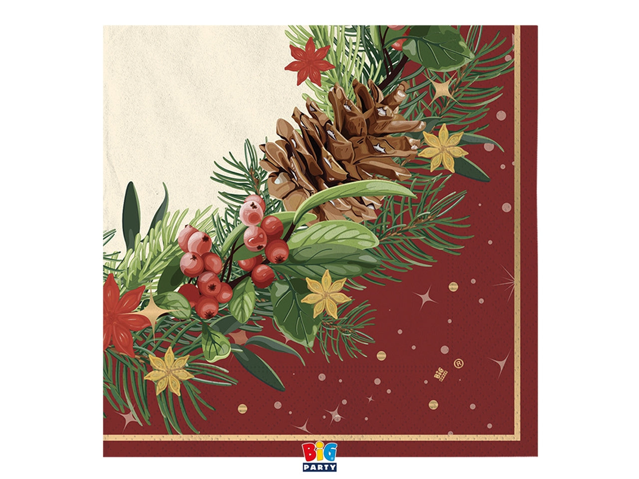 Tovaglioli 33x33cm christmas twinkle la confezione comprende 16 tovaglioli