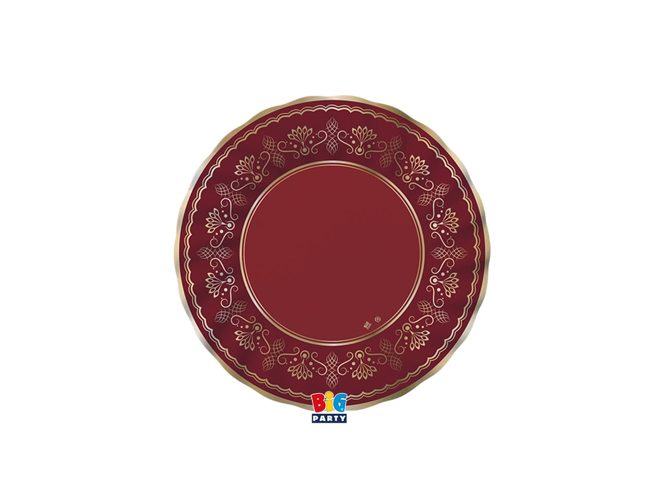 6 piatti 20cm royal red gold