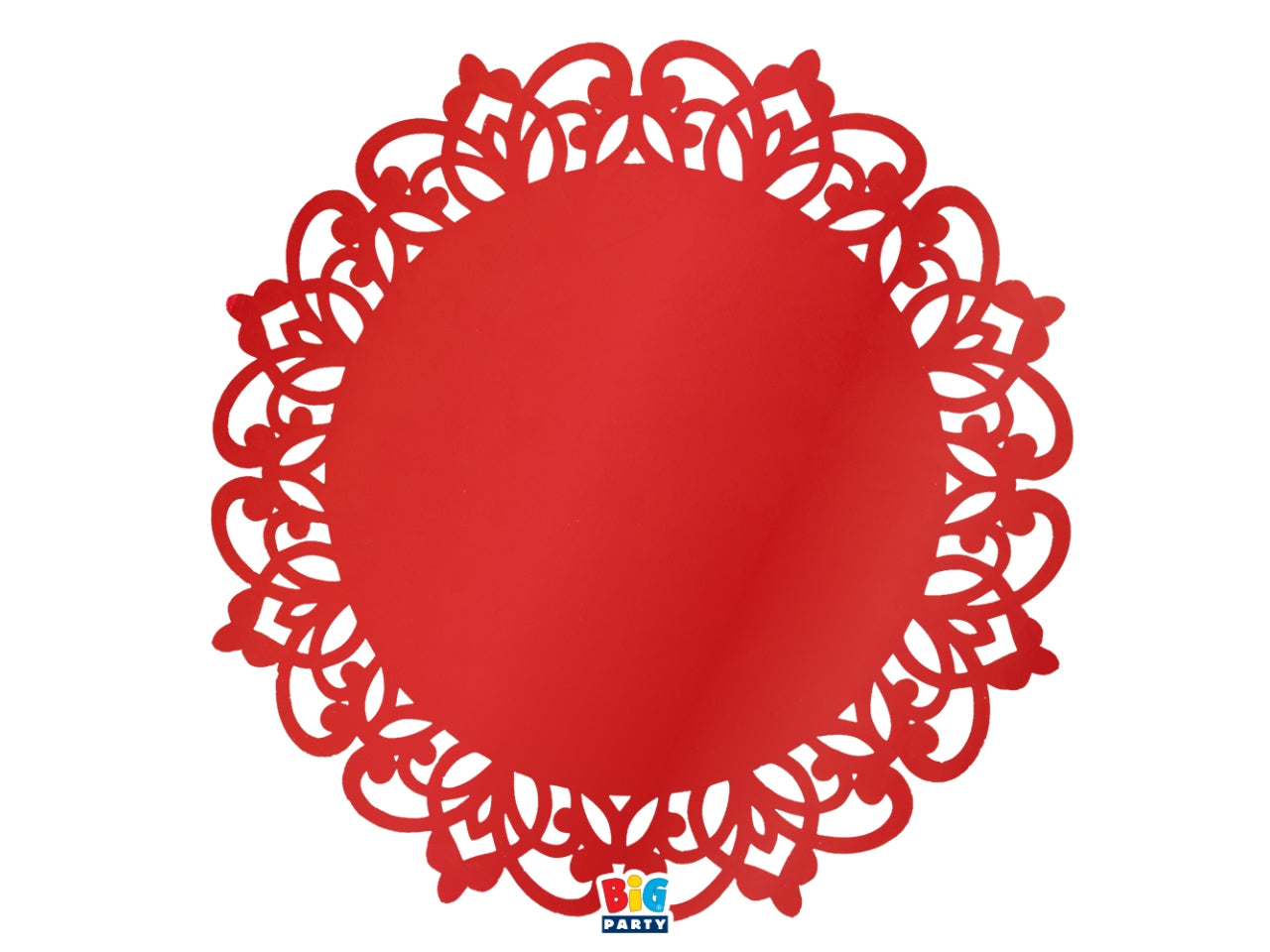 Royal sottopiatti 33cm in confezione da 6 pezzi rosso metal