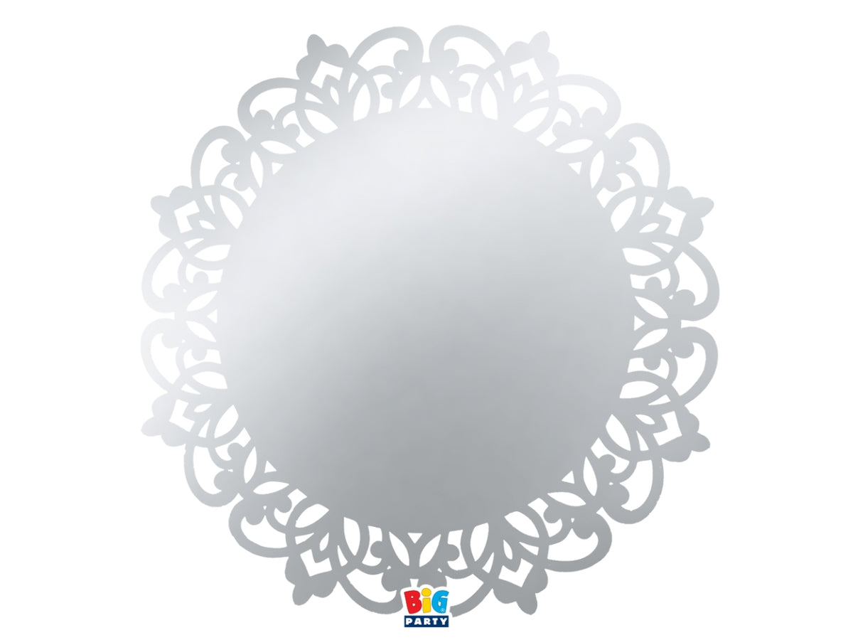 6 sottopiatti royal 33cm argento metal