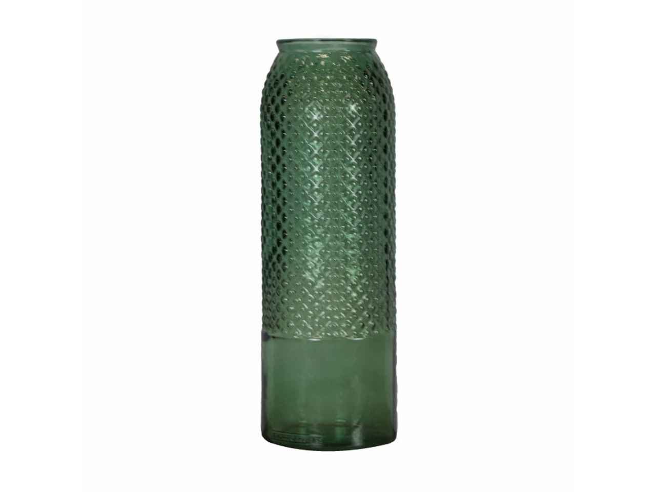 Vaso vetro 15x45cm verde