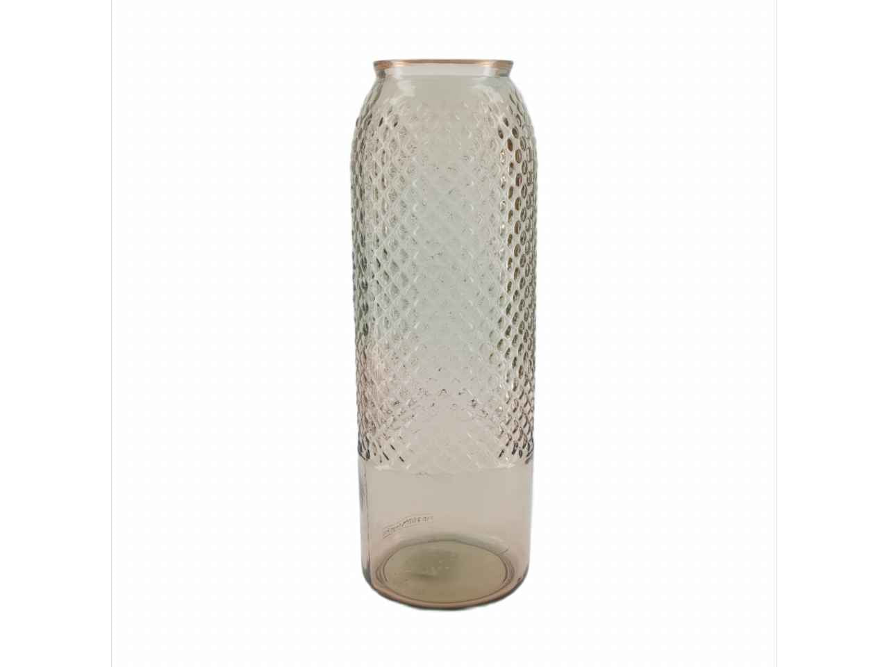 Vaso vetro 15x45cm rosa
