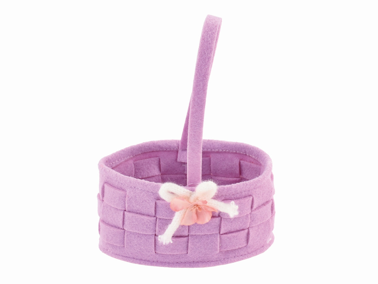 Cesto in feltro ovale viola