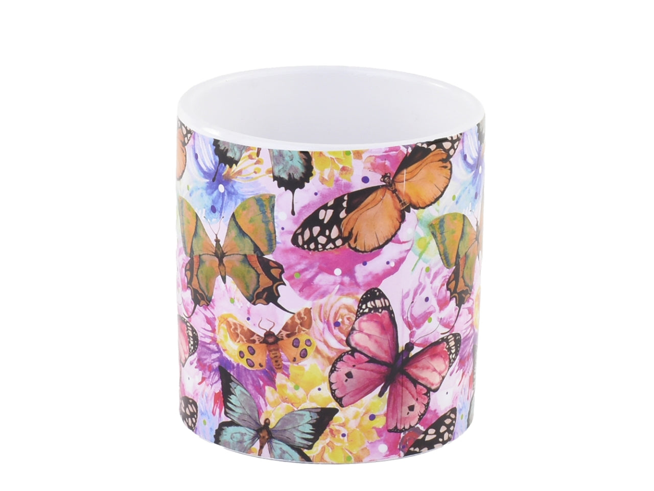Linea farfalle vaso 9x9x10cm