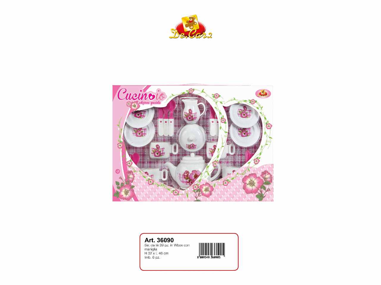 Set the' 39 pezzi in box h.32x46cm