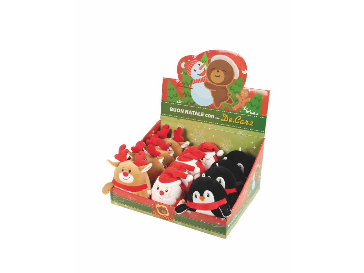 Peluche natalizio h.15cm - disponibili in 3 assortimenti