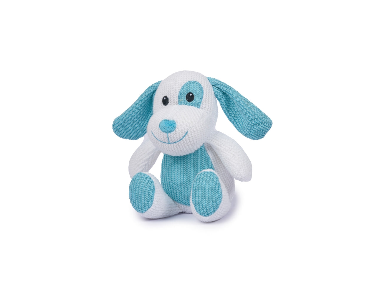 Peluche cane morbido 25cm lavorazione tipo uncinetto