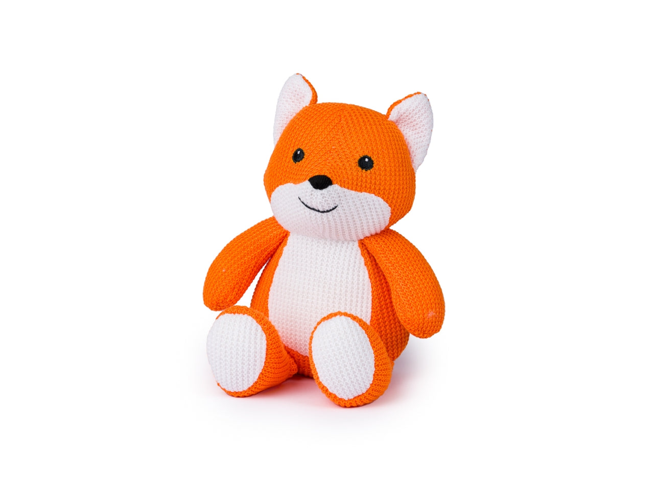 Peluche volpe morbida 25cm lavorazione tipo uncinetto
