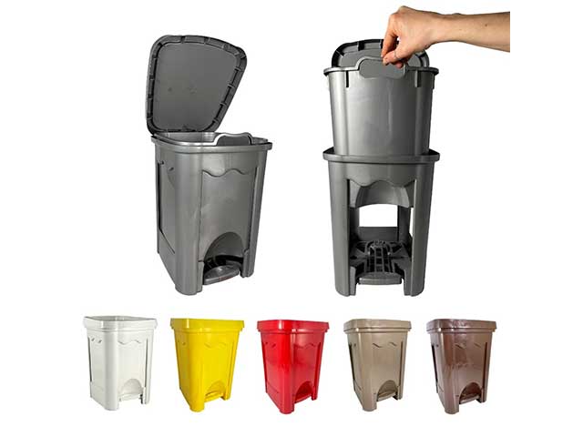 Eco pattumiera 16lt 7518 rossa