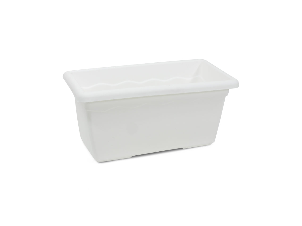 Fioriera vulcano bianca 60x31x26cm 5500