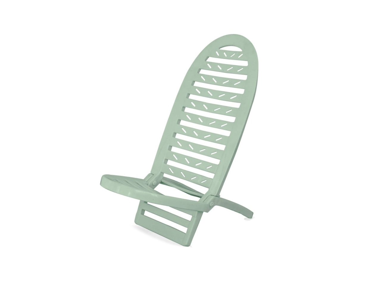 Spiaggina pieghevole verde acquamarina in plastica 40x40x86 cm - House & Style