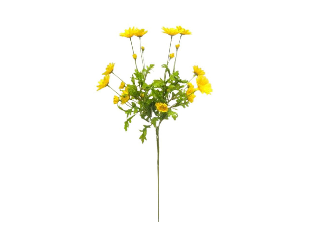 Margherita spruzzata x 4 colore giallo 65cm