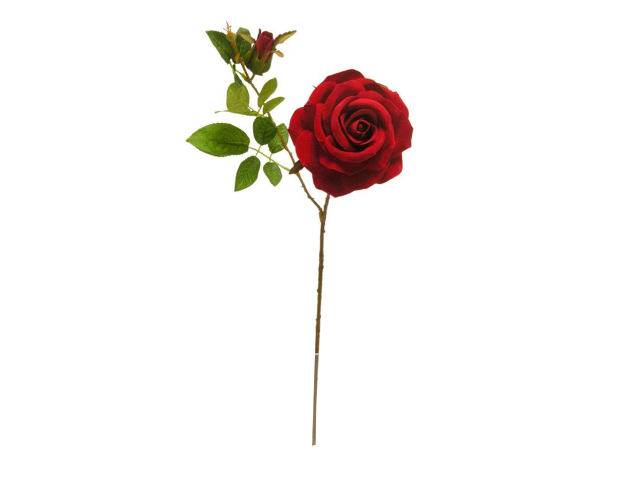 Rose spruzzate 63cm rosso