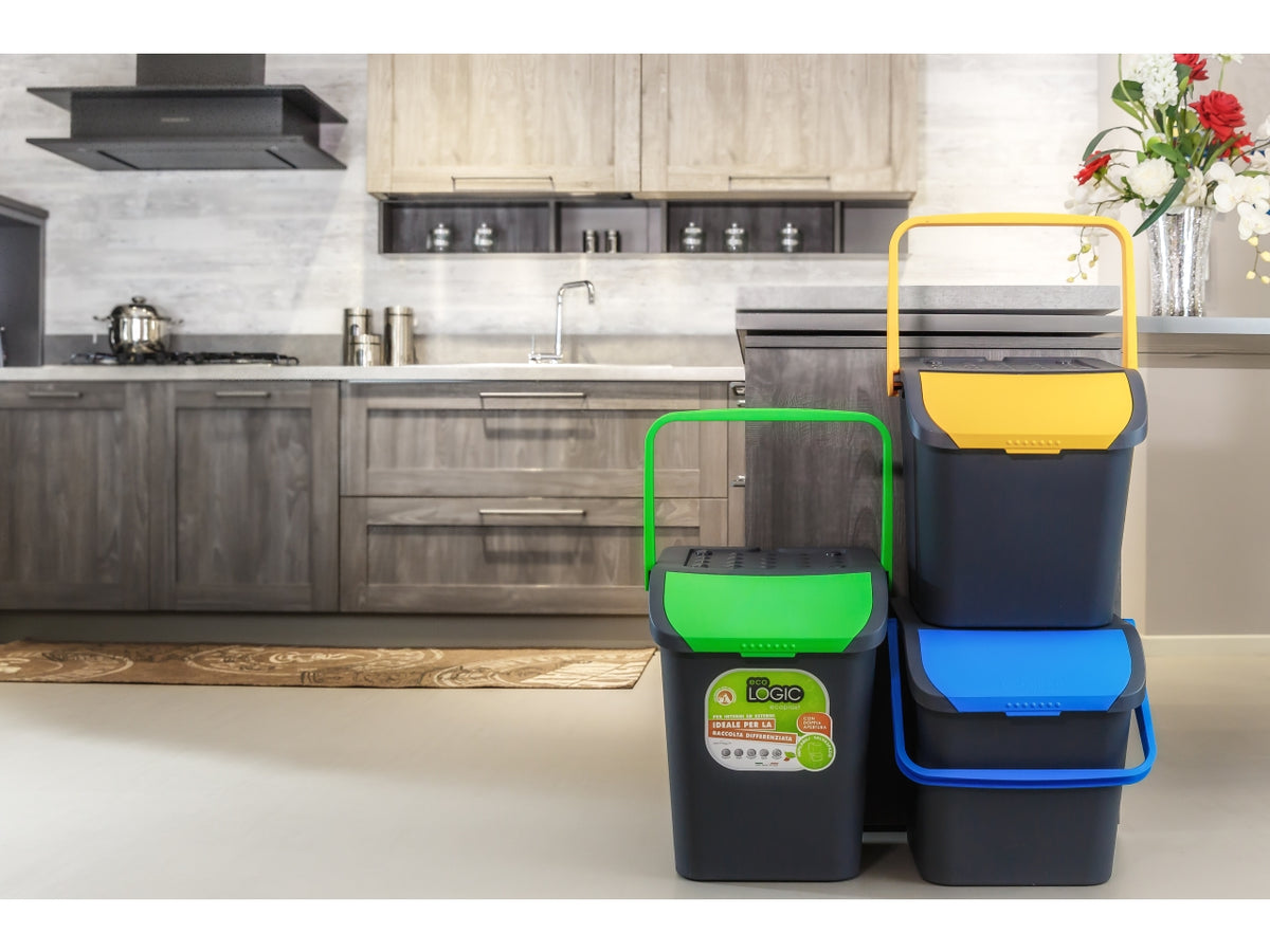 Tris pattumiera ecologic capacita' 35lt colori assortiti mix