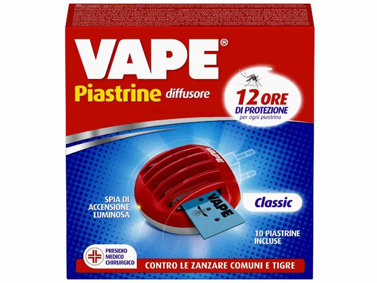 Vape elettroemanatore Classic con 10piastrine