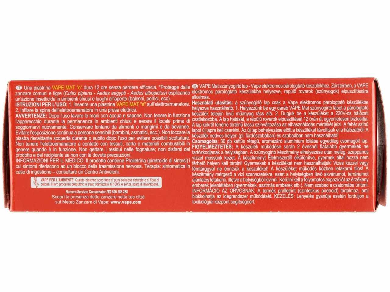 Vape piastrine Classic, confezione da 30 piastrine