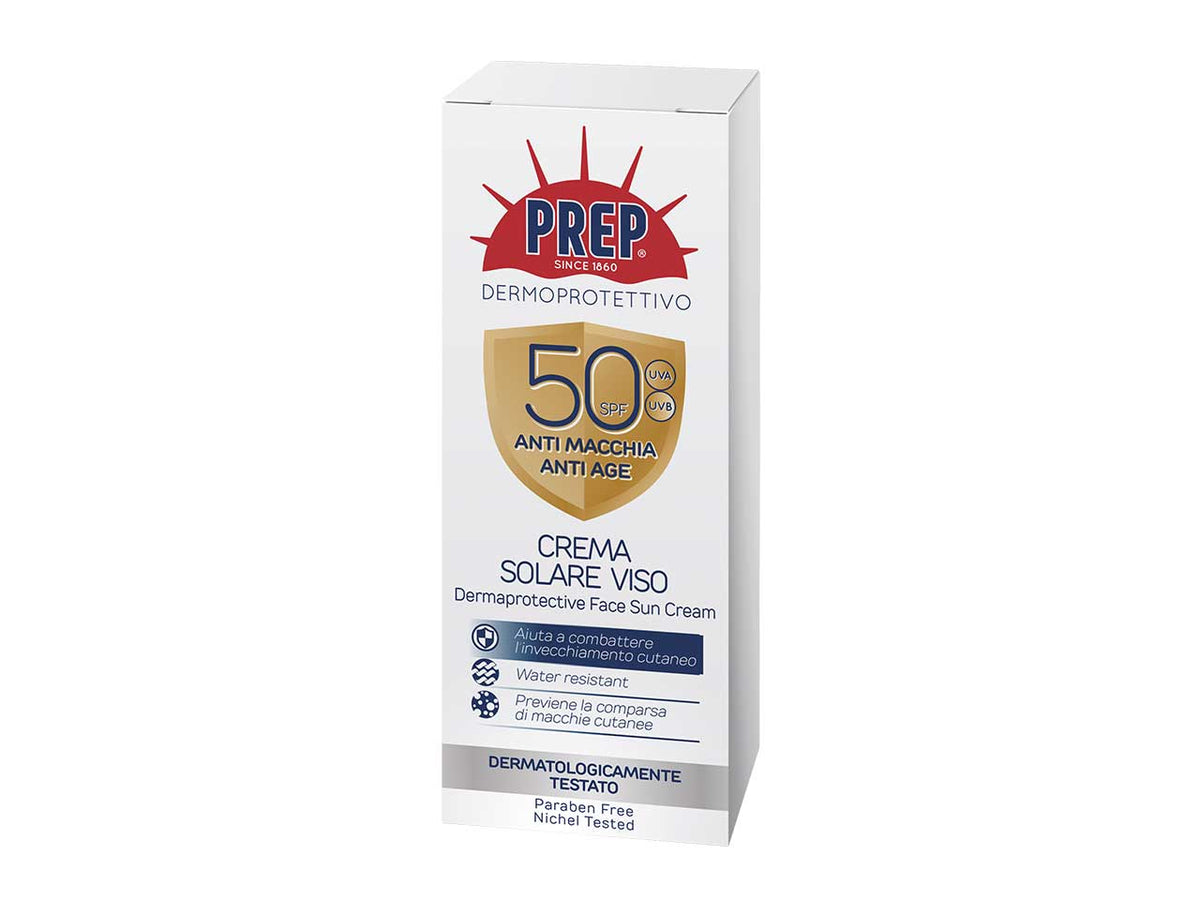 Prep crema solare viso antiage spf50 da 50ml
