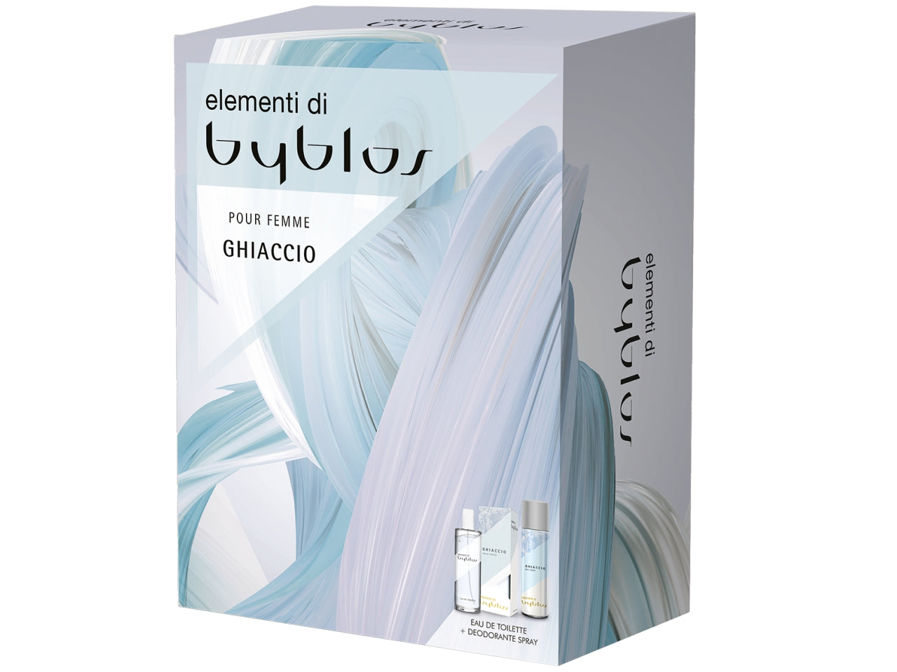 Set regalo byblos elementi ghiaccio eau de toilette 120ml + deodorante 150ml