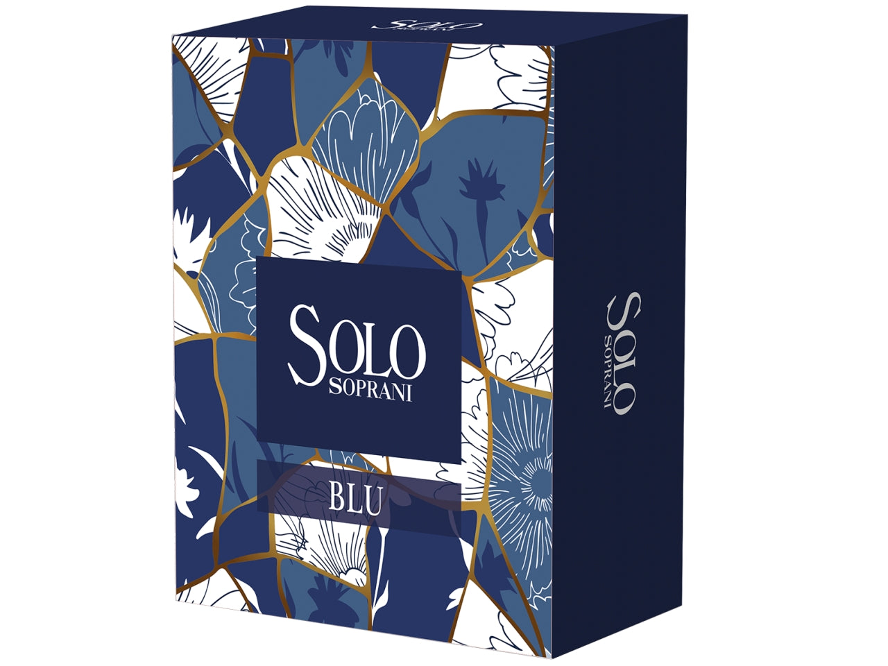Luciano Soprani solo blu, confezione con edt 100ml + gel doccia 200ml