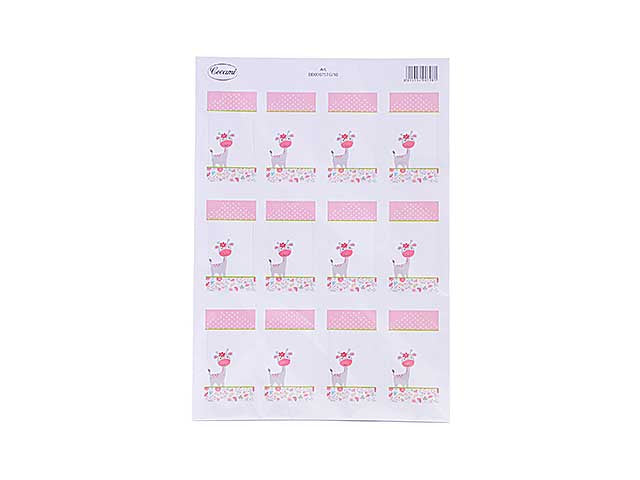 Biglietti bomboniera nascita ekart bimba rosa 120 pezzi