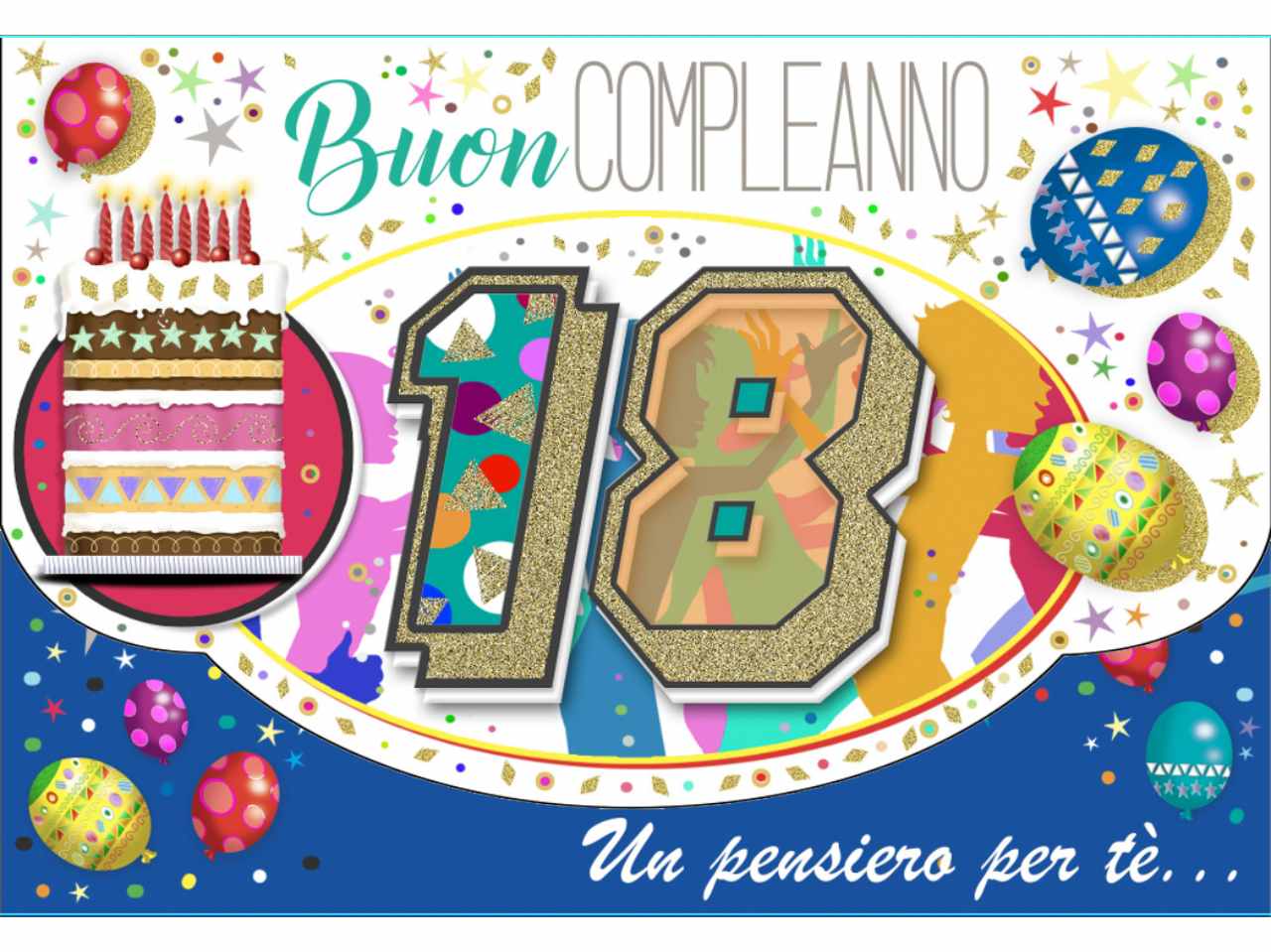 Biglietto buon compleanno portasoldi 18Â°