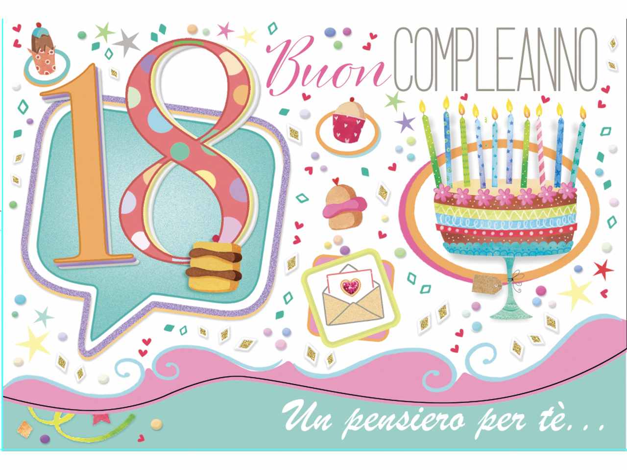 Biglietto buon compleanno portasoldi 18Â°