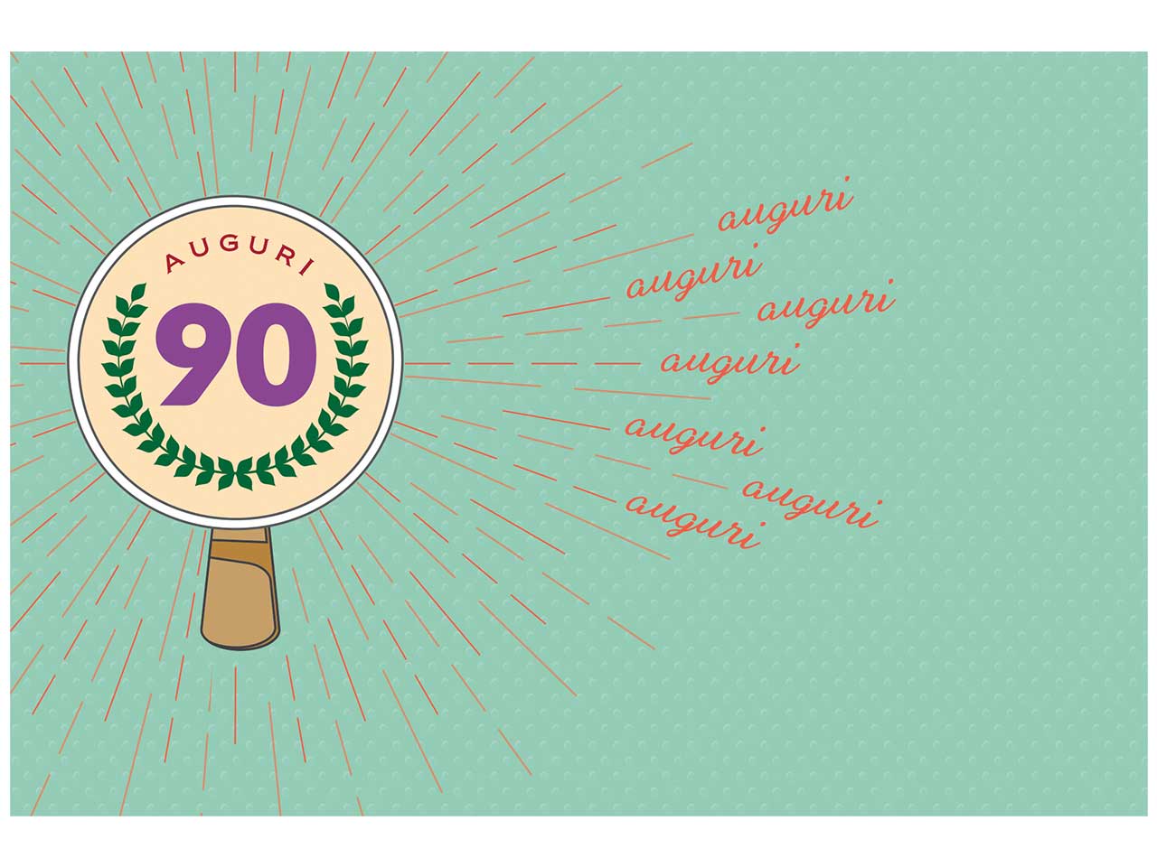Biglietto auguri buon compleanno 90 anni