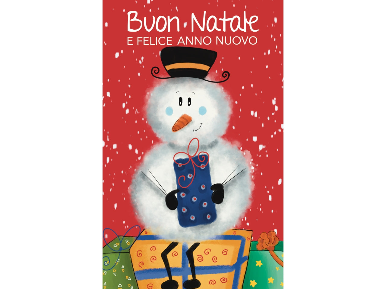 Biglietti buone feste 9x14cm - la confezione contiene 6 bigliettini
