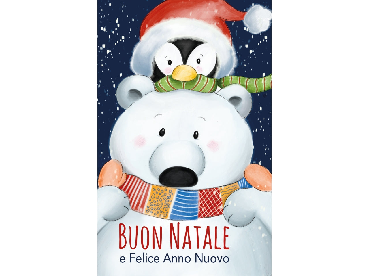 Biglietti buone feste 9x14cm - la confezione contiene 6 bigliettini