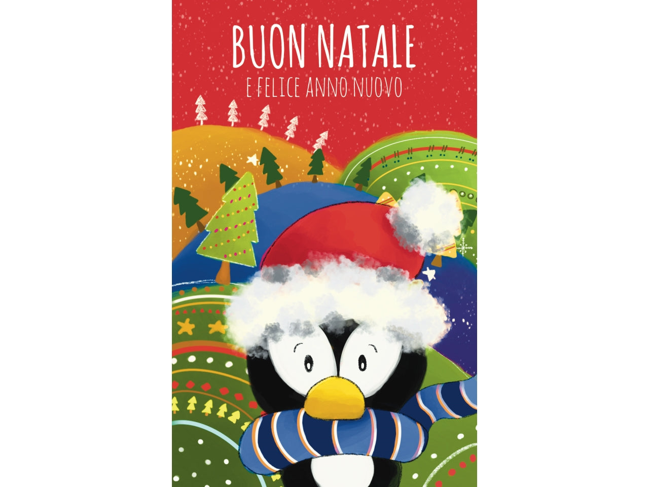 Biglietti buone feste 9x14cm - la confezione contiene 6 bigliettini