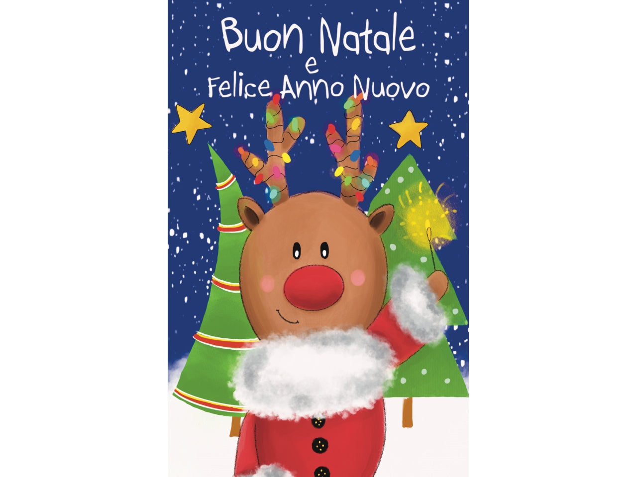 Biglietti buone feste 9x14cm - la confezione contiene 6 bigliettini