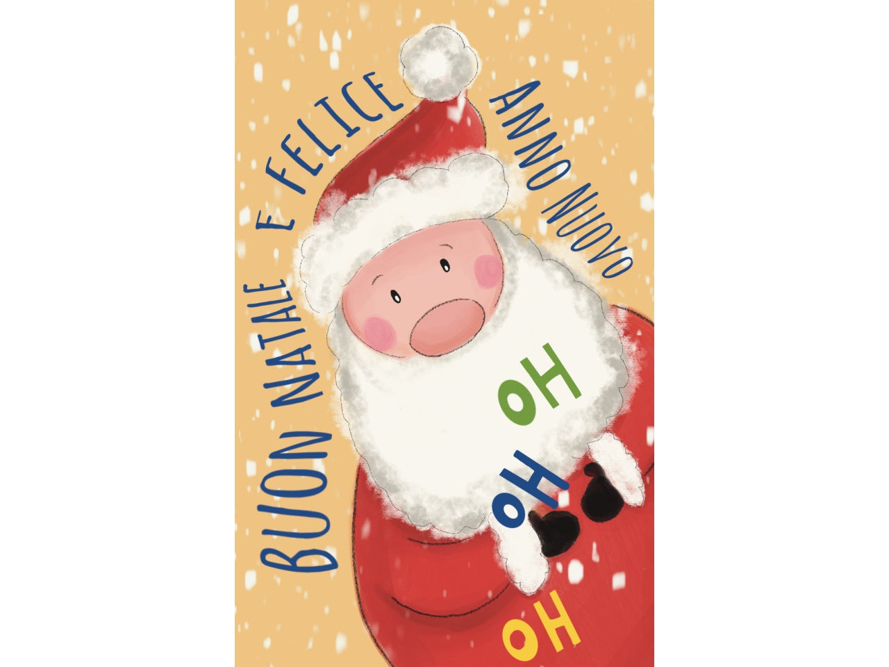 Biglietti buone feste 9x14cm - la confezione contiene 6 bigliettini