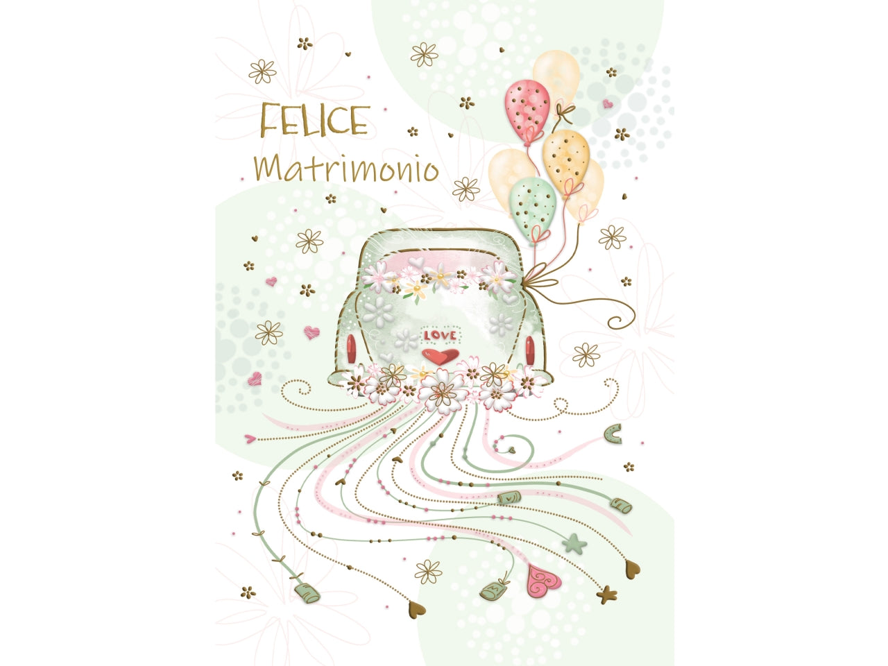 Biglietto felice matrimonio
