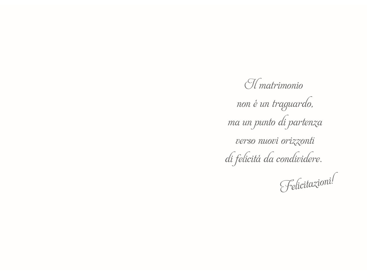 Biglietto felice matrimonio